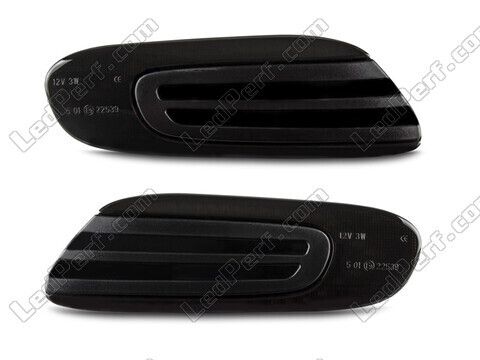 Frontvisning af dynamiske LED sideblink til Mini Cabriolet IV (F57) - Røget sort farve