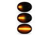 Belysning af de sorte dynamiske LED sideblink til Mini Clubman (R55)
