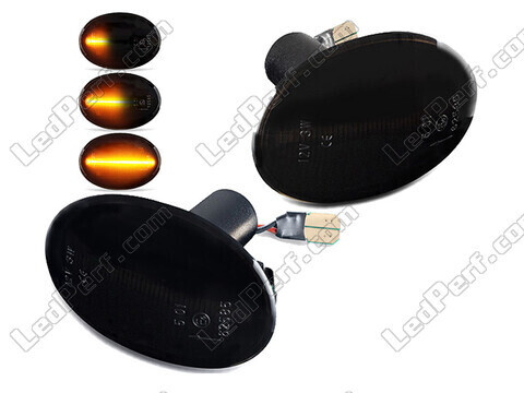 Dynamiske LED sideblink til Mini Clubman (R55) - Røget sort version