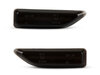 Frontvisning af dynamiske LED sideblink til Mini Countryman II (F60) - Røget sort farve