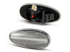 Sidevisning af de dynamiske LED sideblink til Mitsubishi Pajero sport 1 - Røget sort version