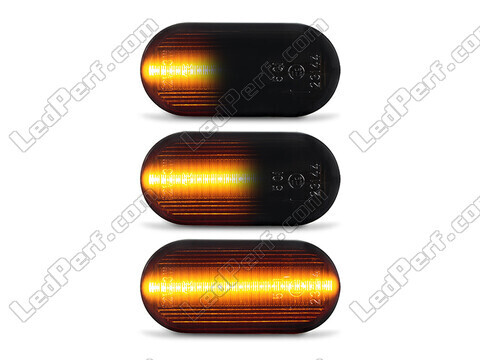 Belysning af de sorte dynamiske LED sideblink til Nissan 350Z