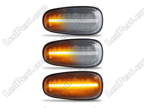 Belysning af de sekventielle transparente LED blinklys til Opel Astra G