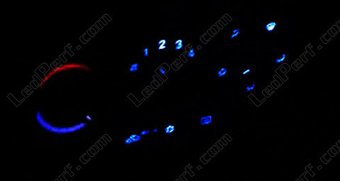 LED manuel klimaanlæg blå Opel Astra G