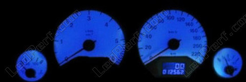 LED speedometer blå Opel Astra G bund af speedometer hvid