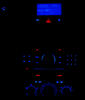 LED konsol blå Opel Astra H sport