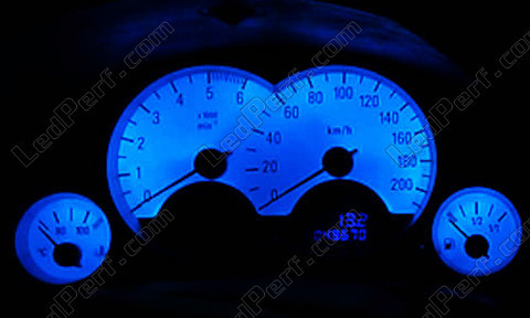 LED speedometer blå Opel Corsa C bund af speedometer hvid