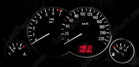 LED speedometer hvid Opel Corsa C