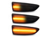 Belysning af de sorte dynamiske LED sideblink til Opel Grandland X