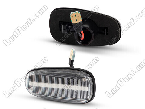 Sidevisning af de sekventielle LED blinklys til Opel Zafira A - Transparent version