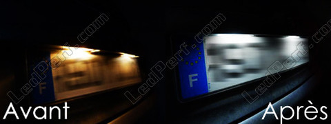 LED nummerplade Peugeot 206+