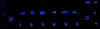 LED blå bilradio RD3 Peugeot 206 (>10/2002) Multiplexee
