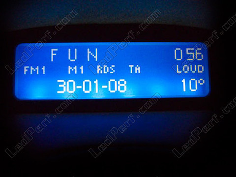 LED blå display Peugeot 206 (>10/2002) Multiplexee