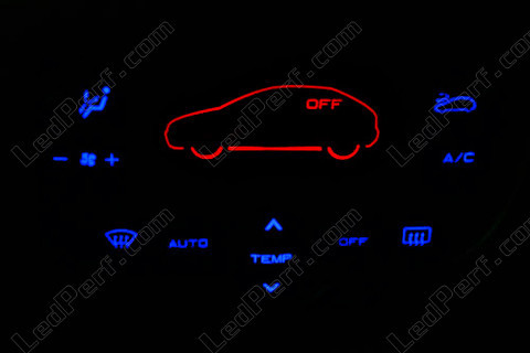 LED blå og rød klimaanlæg Peugeot 206 (>10/2002) Multiplexee