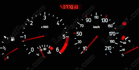 LED hvid og rød speedometer Peugeot 206 (>10/2002) Multiplexee