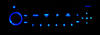 LED bilradio RD4 blå Peugeot 207