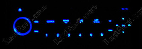 LED bilradio RD4 blå Peugeot 207