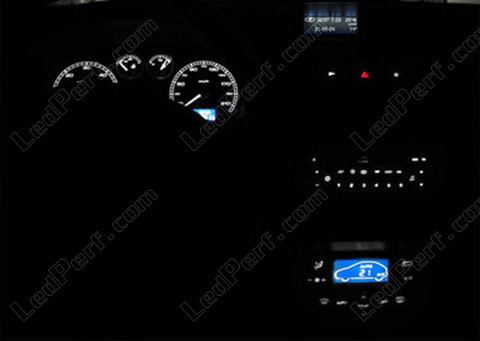 LED speedometer og display hvid Peugeot 307