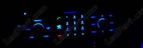 LED bilradio RT3 blå Peugeot 307