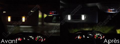 LED sminkespejle - solskærm Peugeot 308 II