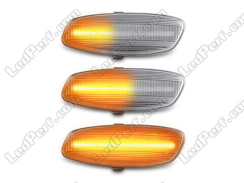Belysning af de sekventielle transparente LED blinklys til Peugeot 308