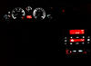 LED belysning konsol central hvid og rød Peugeot 406