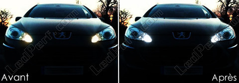 LED parkeringslys xenon hvid Peugeot 407
