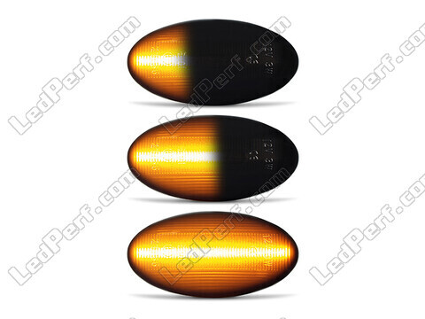 Belysning af de sorte dynamiske LED sideblink til Peugeot Partner II