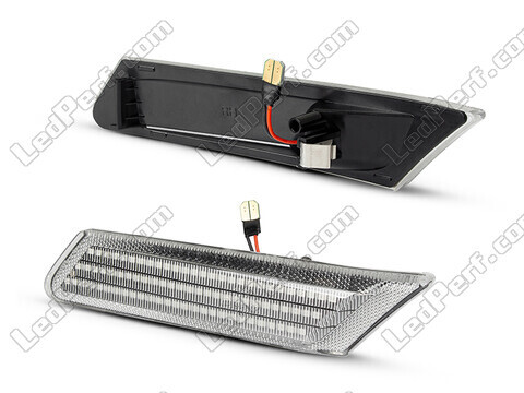 Sidevisning af de sekventielle LED blinklys til Porsche Boxster (987) - Transparent version