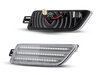 Sidevisning af de sekventielle LED blinklys til Porsche Macan - Transparent version