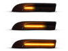 Belysning af de sorte dynamiske LED sideblink til Porsche Panamera