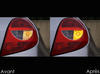 LED bageste blinklys Renault Clio 3 før og efter