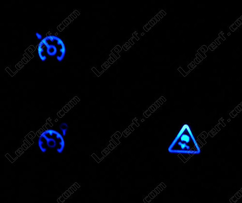 LED knapper esp og regulator blå Renault Modus