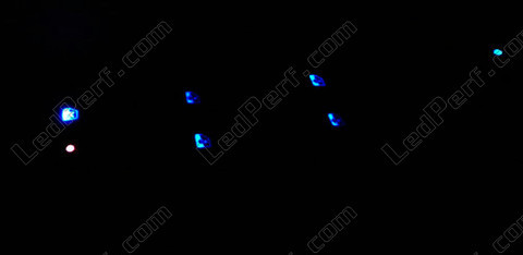 LED knapper i vinduesregulator blå Renault Modus