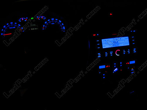 LED instrumentbræt blå Skoda Octavia 2