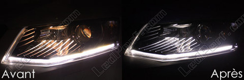 LED parkeringslys xenon hvid Skoda Octavia 3