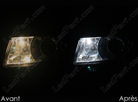 LED parkeringslys xenon hvid Skoda Superb 3T Tuning