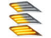 Belysning af de sekventielle transparente LED blinklys til Subaru BRZ