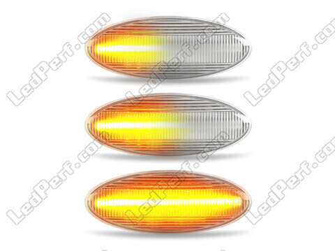 Belysning af de sekventielle transparente LED blinklys til Toyota Auris MK1