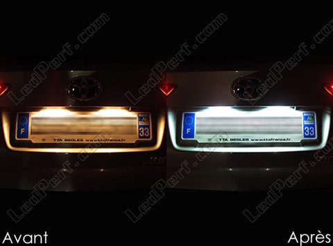 LED nummerplade Toyota Auris MK2 Tuning