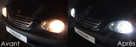 LED parkeringslys xenon hvid Toyota Avensis MK1