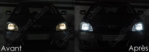 LED parkeringslys xenon hvid Toyota Corolla E120