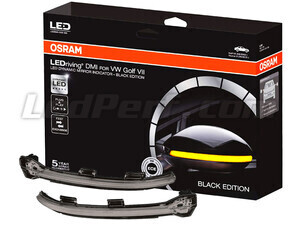 Dynamiske blinklys fra Osram LEDriving® til sidespejle på Volkswagen Golf 7