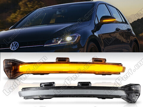 Dynamiske LED blinklys til sidespejle på Volkswagen Golf 7