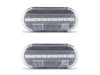 Frontvisning af sekventielle LED blinklys til Volkswagen Polo 6N / 6N2 - Transparent farve