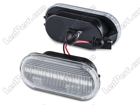 Sidevisning af de sekventielle LED blinklys til Volkswagen Polo 6N / 6N2 - Transparent version