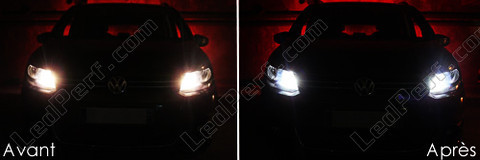 LED parkeringslys xenon hvid Volkswagen Sharan 7N 2010 og