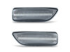 Frontvisning af sekventielle LED blinklys til Volvo S60 D5 - Transparent farve