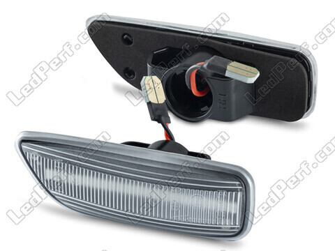 Sidevisning af de sekventielle LED blinklys til Volvo S60 D5 - Transparent version