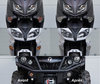 forreste blinklys Harley-Davidson Custom 1200 (2011 - 2020)-LED før og efter